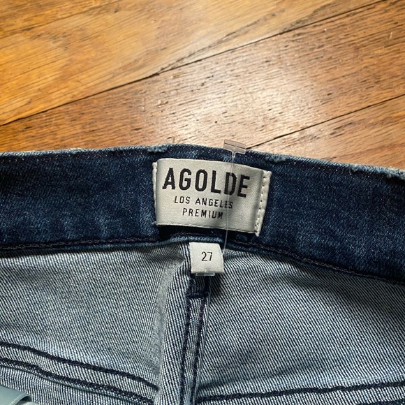 AGOLDE Los Angeles Premium Distressed Raw Hem Jeans – Size 27 - Picture 9 of 11